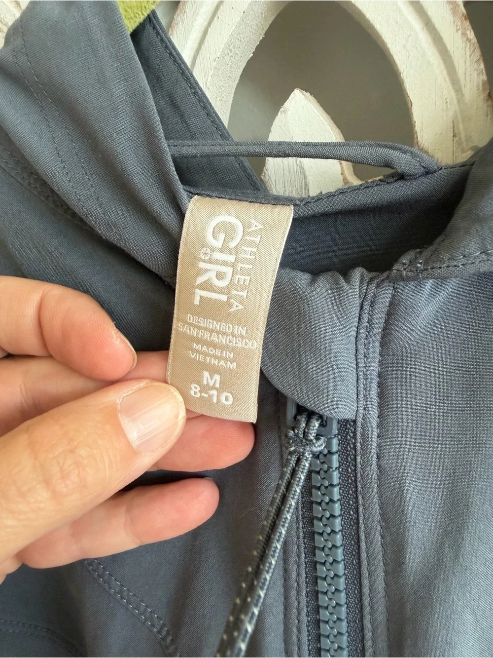 Athleta Girl Ready to Go hooded romper, size M